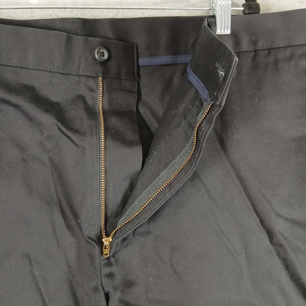 Dockers Flat Front Pleatless Casual Chino Pants Size‎ 44x28 Black